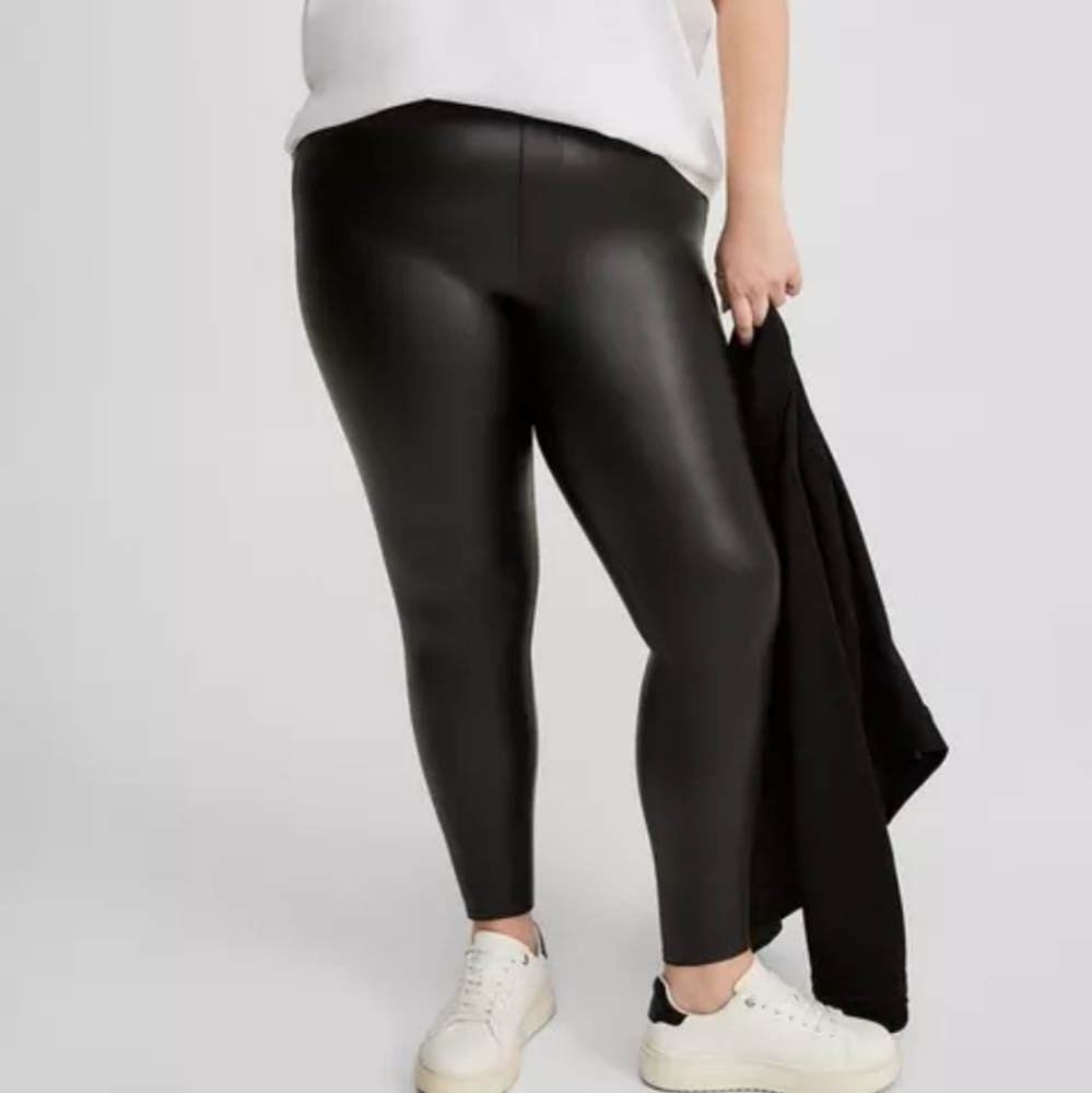 Torrid Black Faux Leather Leggings